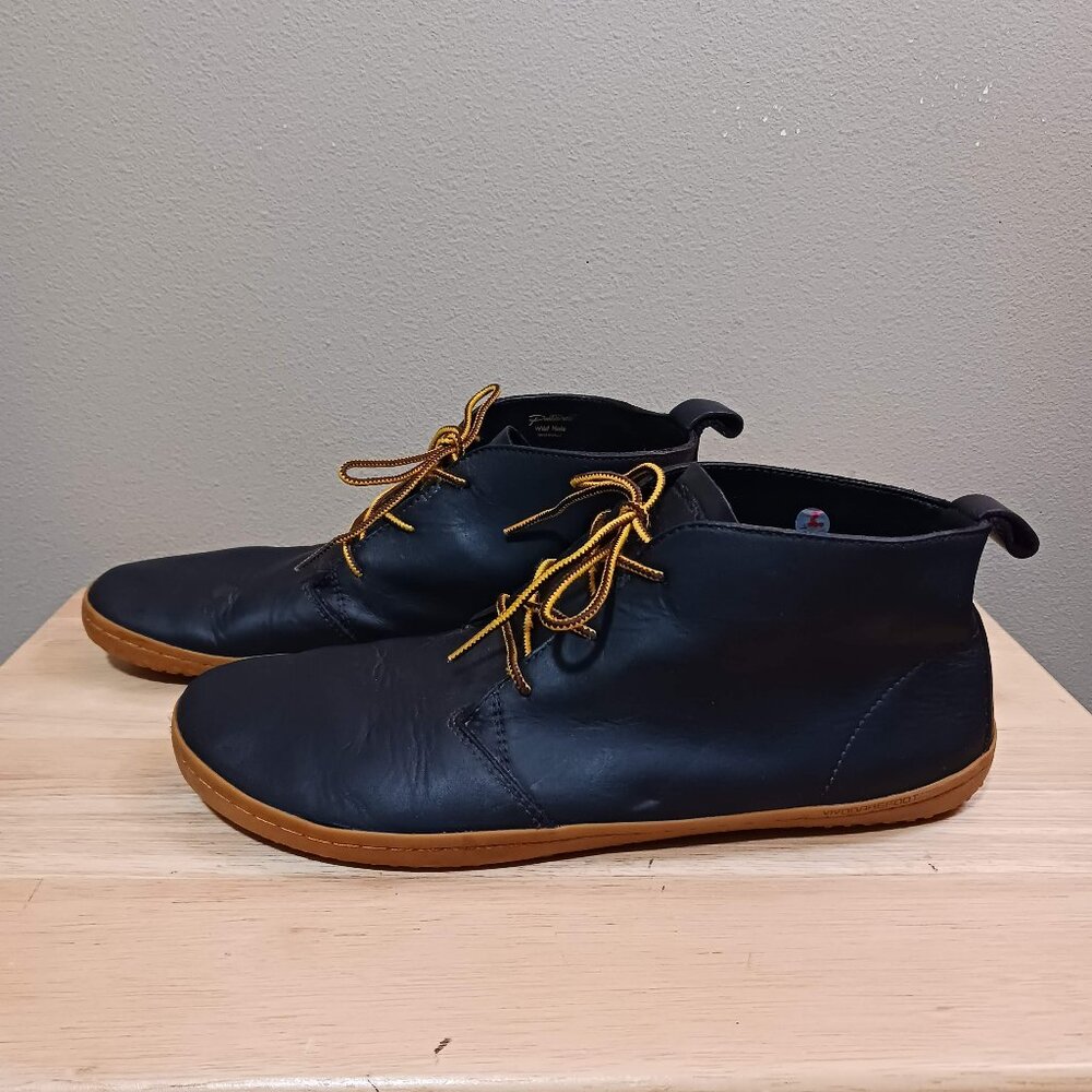 VivoBarefoot Gobi Chukka Ankle Boot Dark Brown Leather EUR 44